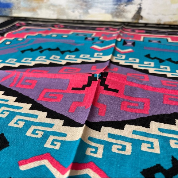 🖤💙🩷 Vintage Wamcraft Cotton Bandana - Picture 3 of 4